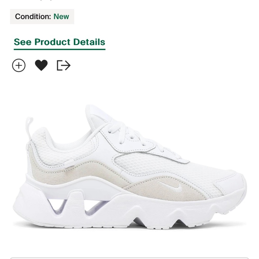 Nike Women’s RYZ 365 in white and tan/beige size 8. Gently worn